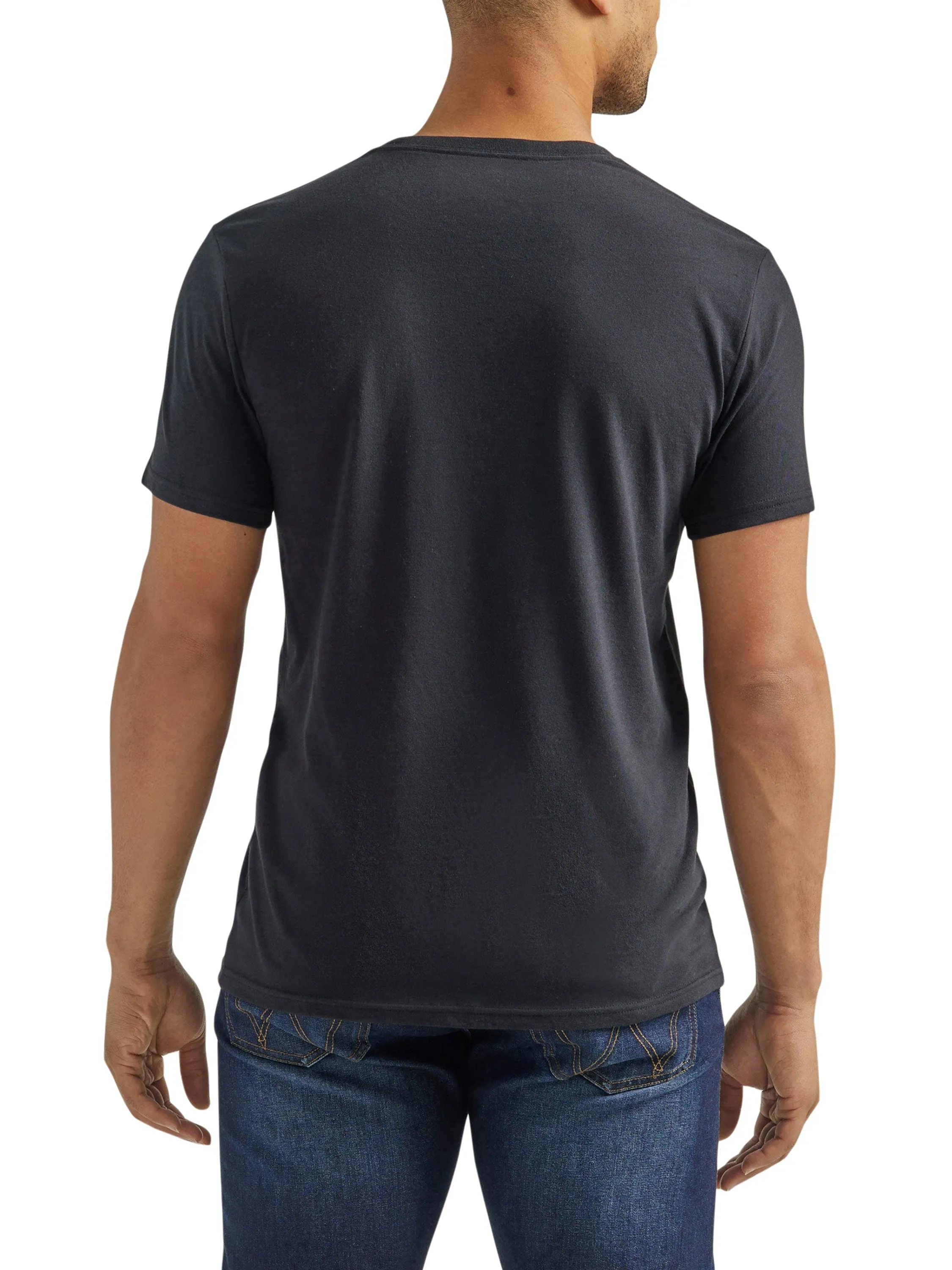 Wrangler Men's Mexico Flag Logo Jet Black T-Shirt 112339598