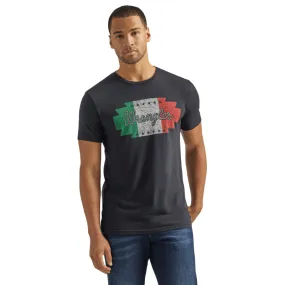 Wrangler Men's Mexico Flag Logo Jet Black T-Shirt 112339598