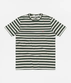 YMC Wild Ones T-Shirt - Green / Ecru