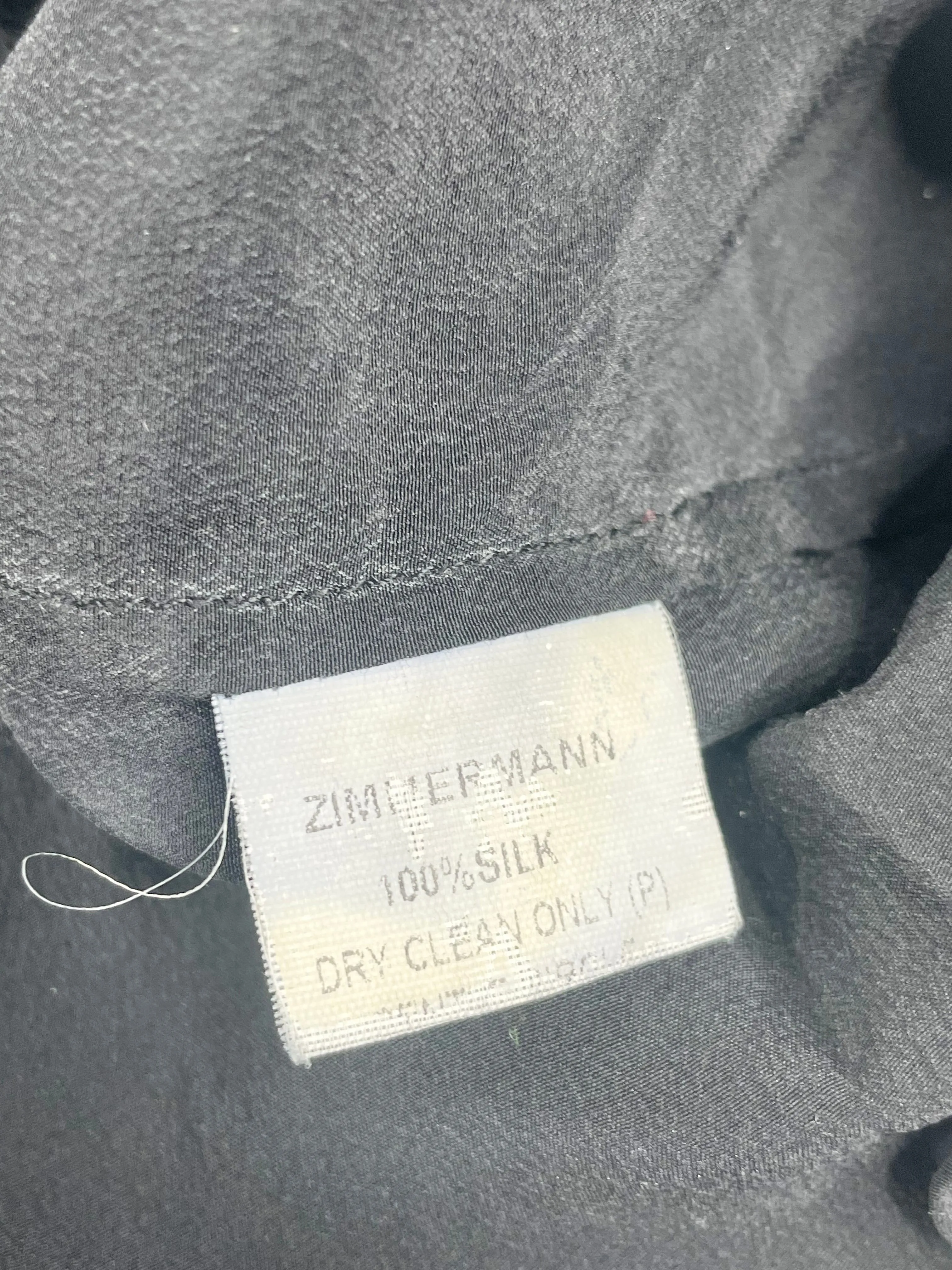Zimmermann Black Silk Relaxed Fit Top - AU8
